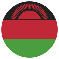 malawi national flag, transparent background