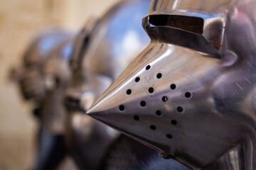 medieval armor helmet