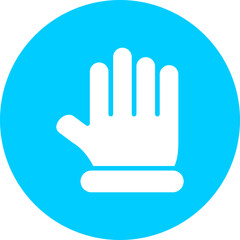 Obraz premium Gloves Vector Glyph Multi Circle