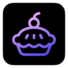 Editable apple pie vector icon. Bakery, cooking, food. Part of a big icon set family. Perfect for web and app interfaces, presentations, infographics, etc