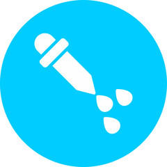 Dropper Vector Glyph Multi Circle