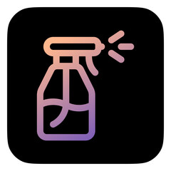 Editable water sprayer, spray bottle vector icon. Gardening, lanscaping, hygiene. Part of a big icon set family. Perfect for web and app interfaces, presentations, infographics, etc