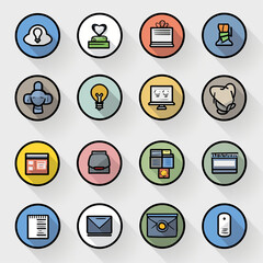 business and finance icon set