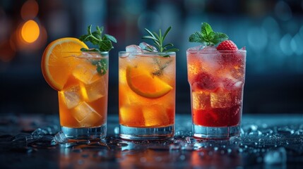 Fruity Refreshments, Sweet and Sour Cocktails, Tropical Delights, Flavorful Fusions.
