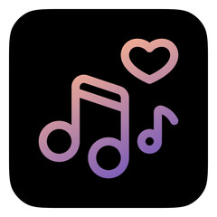 Editable love songs vector icon. Wedding, valentine, love, celebration. Part of a big icon set family. Perfect for web and app interfaces, presentations, infographics, etc