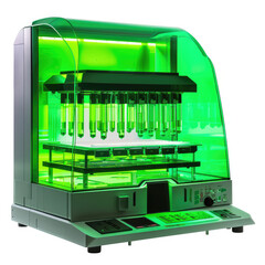 Mesmerizing Neon Green Flow Cytometer