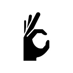 hand icon. solid icon