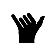 hand icon. solid icon