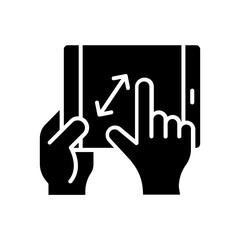 hand icon. solid icon