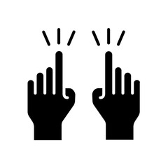 hand icon. solid icon