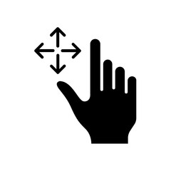 hand icon. solid icon
