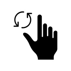 hand icon. solid icon