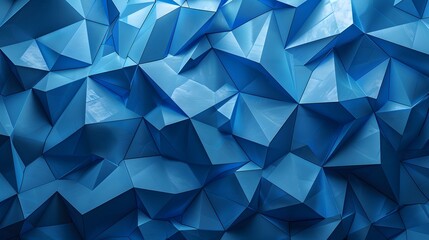 Fototapeta na wymiar Dynamic Blue Polygon Background: Abstract Design for Visual Impact and Appeal