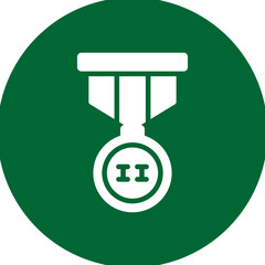 Gold Medal Vector Glyph Multi Circle