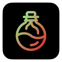 Editable magic potion, mana vector icon. Video game, game elements, RPG. Part of a big icon set family. Perfect for web and app interfaces, presentations, infographics, etc