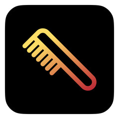 Editable hair comb vector icon. Cosmetics, makeup, skincare, beauty. Part of a big icon set family. Perfect for web and app interfaces, presentations, infographics, etc
