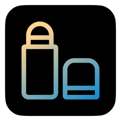 Obraz premium Editable lip balm vector icon. Cosmetics, makeup, skincare, beauty. Part of a big icon set family. Perfect for web and app interfaces, presentations, infographics, etc