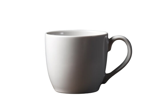 White cup on transparent background PNG image