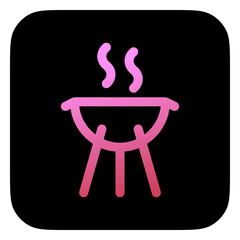 Editable bbq pot, grill vector icon. Part of a big icon set family. Perfect for web and app interfaces, presentations, infographics, etc