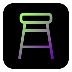 Editable stool vector icon. Part of a big icon set family. Perfect for web and app interfaces, presentations, infographics, etc