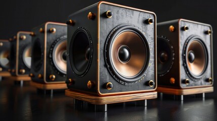 Speakers with high volume concept 