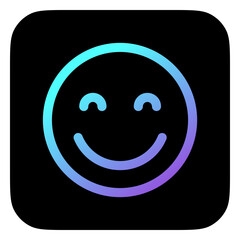Editable friendly, smiling face vector icon. Part of a big icon set family. Perfect for web and app interfaces, presentations, infographics, etc