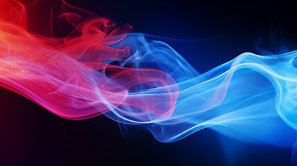 Obraz premium Atmospheric Smoke Creating Abstract Color Background. Close-Up View.