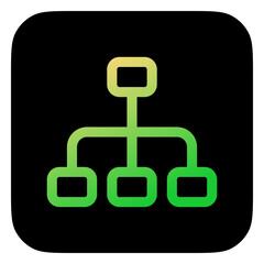 Editable organization chart vector icon. Part of a big icon set family. Perfect for web and app interfaces, presentations, infographics, etc