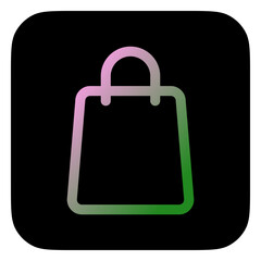 Editable shopping bag vector icon. Part of a big icon set family. Perfect for web and app interfaces, presentations, infographics, etc