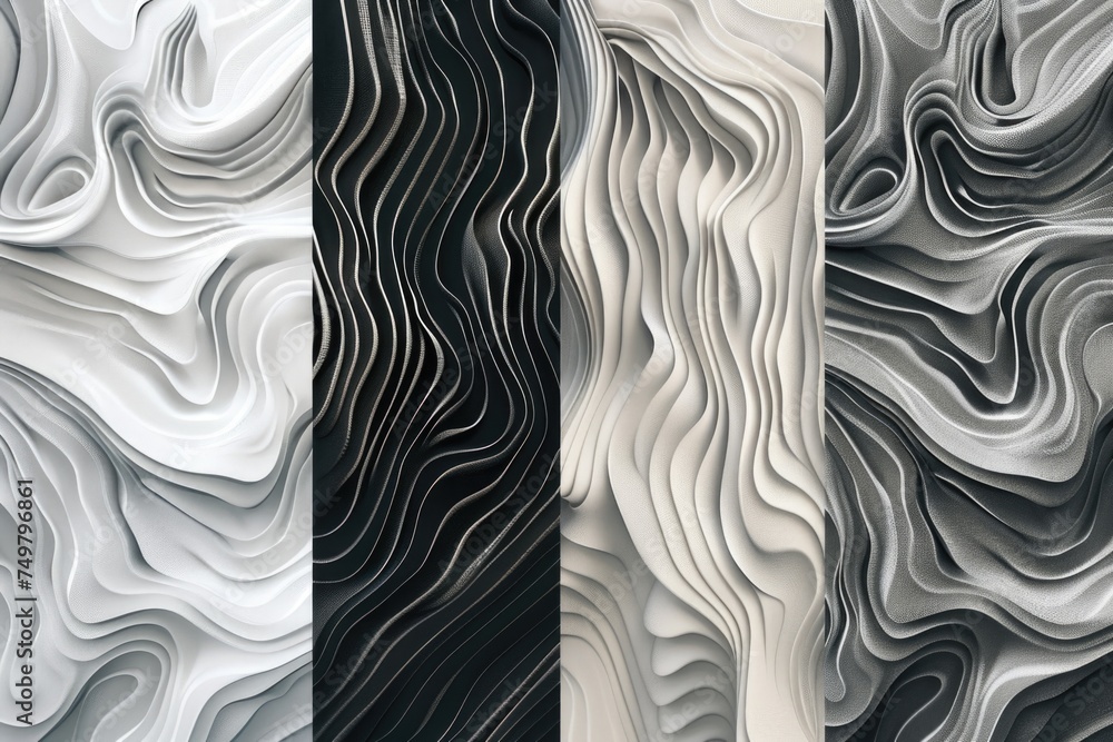 Poster A group of three different types of paper. Can be used for various design projects