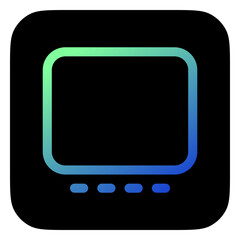 Editable vector gallery view icon. Part of a big icon set family. Perfect for web and app interfaces, presentations, infographics, etc