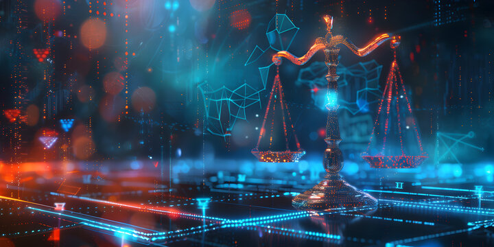 Scales of justice Digital