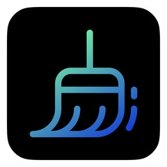 Editable vector broomstick sweeping cleaning icon. Part of a big icon set family. Perfect for web and app interfaces, presentations, infographics, etc