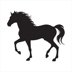 Horses silhouette vector illustration,Horse silhouettes