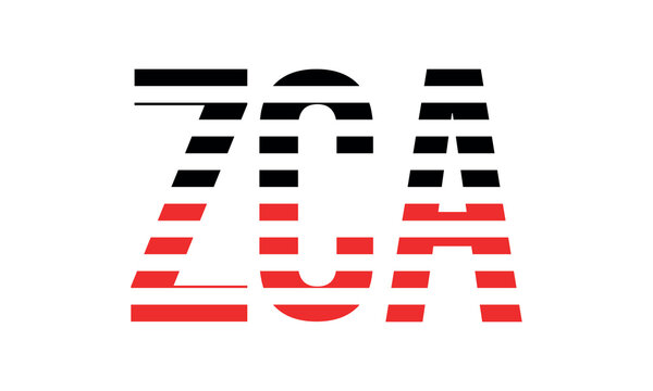 ZCA three initial letter iconic line negative space minimal logo design vector template. monogram, abstract, wordmark, business, typography, minimalist, brand, company, flat, modern, unique, simple