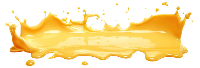 Delicious melted cheese splash cut out - obrazy, fototapety, plakaty