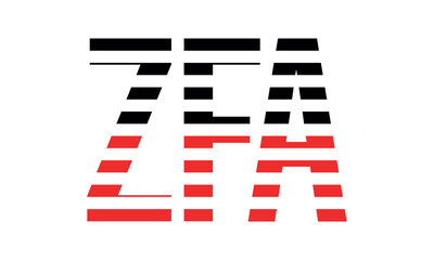 ZFA three initial letter iconic line negative space minimal logo design vector template. monogram, abstract, wordmark, business, typography, minimalist, brand, company, flat, modern, unique, simple