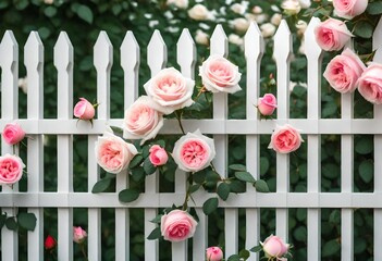 flowers and fence