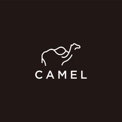 Camel logo vector icon design template