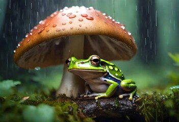 frog in the forest