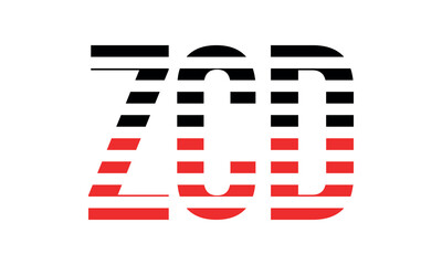 ZCD three initial letter iconic line negative space minimal logo design vector template. monogram, abstract, wordmark, business, typography, minimalist, brand, company, flat, modern, unique, simple