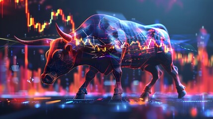 Bull in Stock Market 