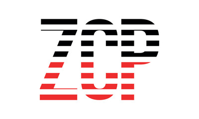 ZCP three initial letter iconic line negative space minimal logo design vector template. monogram, abstract, wordmark, business, typography, minimalist, brand, company, flat, modern, unique, simple