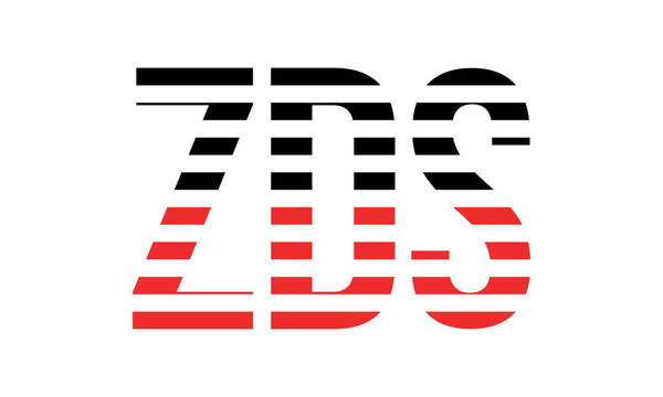 ZDS three initial letter iconic line negative space minimal logo design vector template. monogram, abstract, wordmark, business, typography, minimalist, brand, company, flat, modern, unique, simple