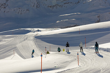 Last sunny days in Vals ski center