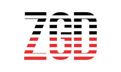 ZGD three initial letter iconic line negative space minimal logo design vector template. monogram, abstract, wordmark, business, typography, minimalist, brand, company, flat, modern, unique, simple
