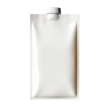 recommend clip art: A blank plastic juice pouch isolated on transparent background, png