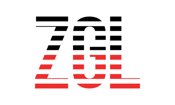 ZGL three initial letter iconic line negative space minimal logo design vector template. monogram, abstract, wordmark, business, typography, minimalist, brand, company, flat, modern, unique, simple