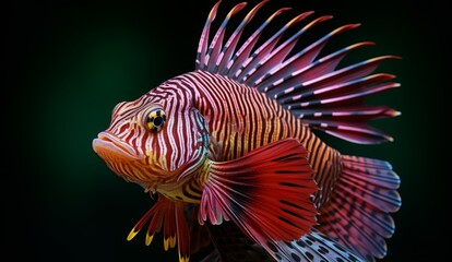 Fototapeta premium Vibrant underwater world. sunlight illuminates marine life creating tranquility and wonder