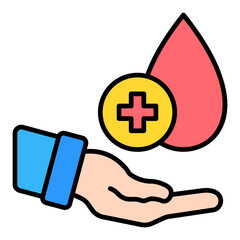 Obraz premium Blood Donation Icon